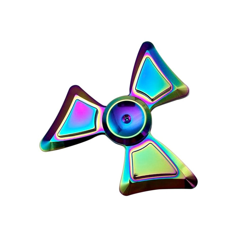 Colorful Innovative Hand Spinner Aluminum Alloy Three-Spinner Finger Toys Colorful