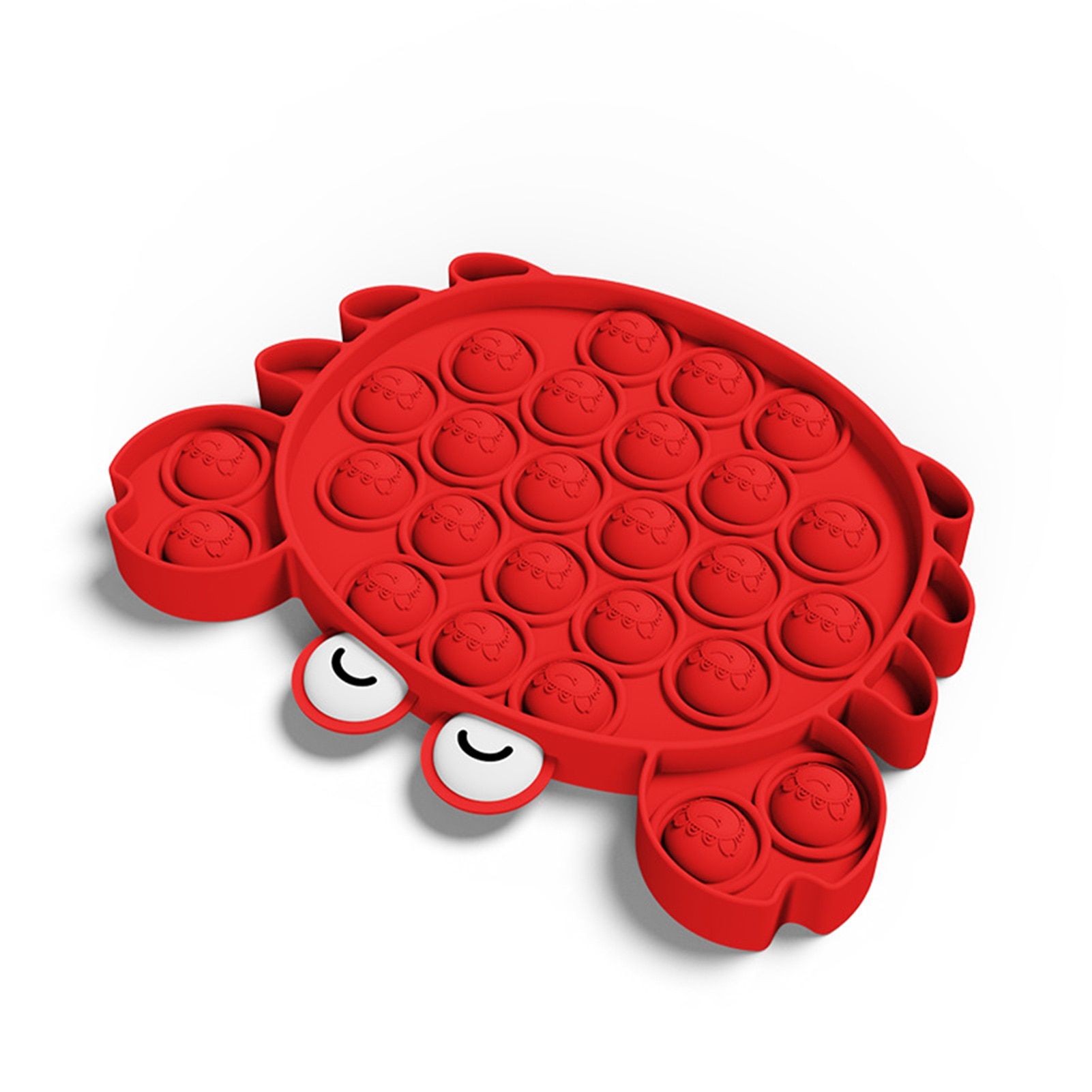 Crab Shape Simple Dimple Toys Push Pop Bubble Sensory Toy Funny Squeeze Sensory Toy Autism Special Needs Fidget Stress Relief