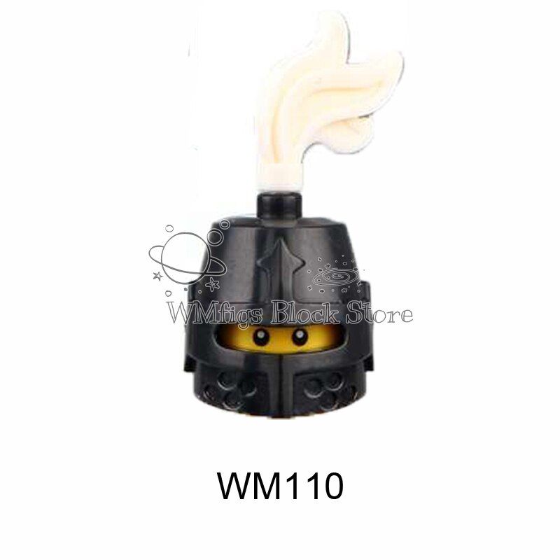 KT1089 Qin State Soldier Building Block Toys Children Gift Head Accessories Horror Zombie