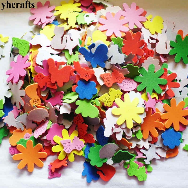 1bag/LOT.Livestock Farm animal foam stickers kindergarten crafts Activity items Kids room ornt Animals self learning OEM