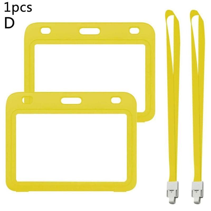 New Large Record Card Holder Candy Color Children's Card Card Adult ID Work Badge Holder Work Lanyard ID Holder R6Z5
