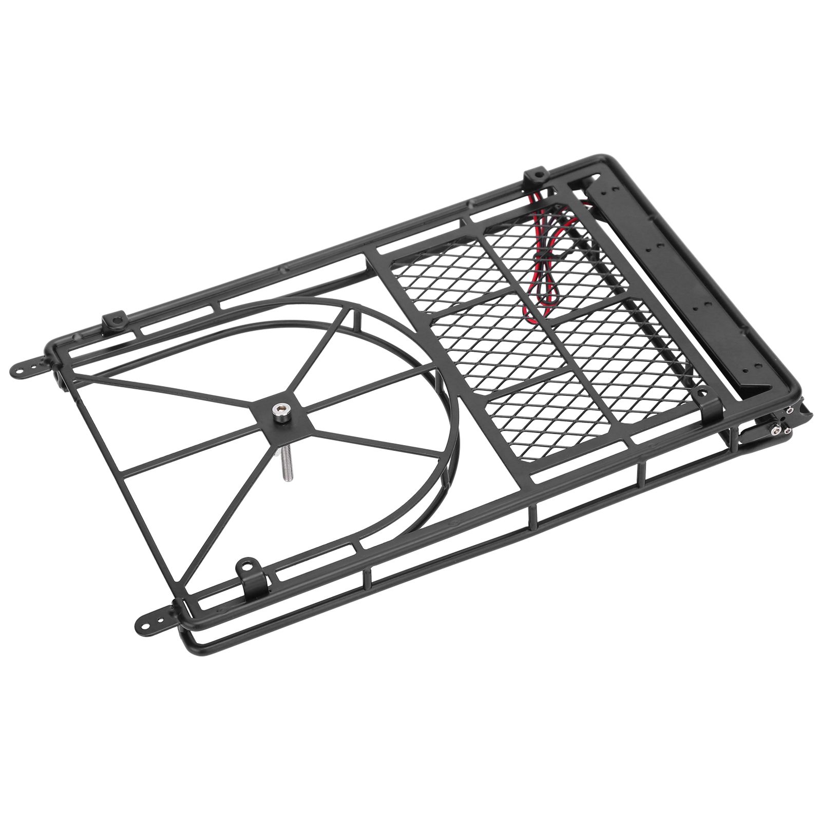 RC Roof Rack Luggage Carrier With LED Light White Accessory