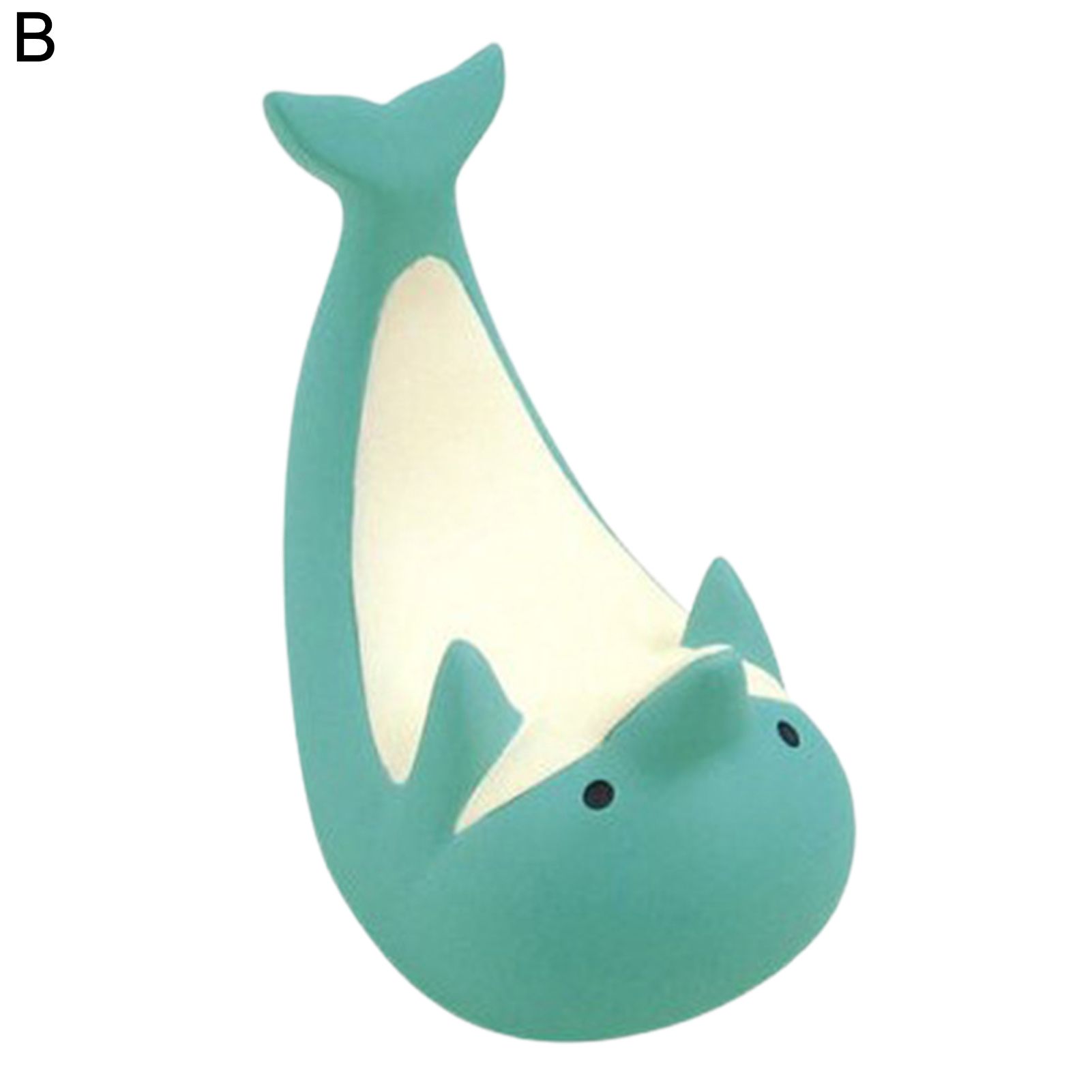 Zakka Model Dolphin Shape Collectible Resin Cute Animal Phone Stand for Stationery