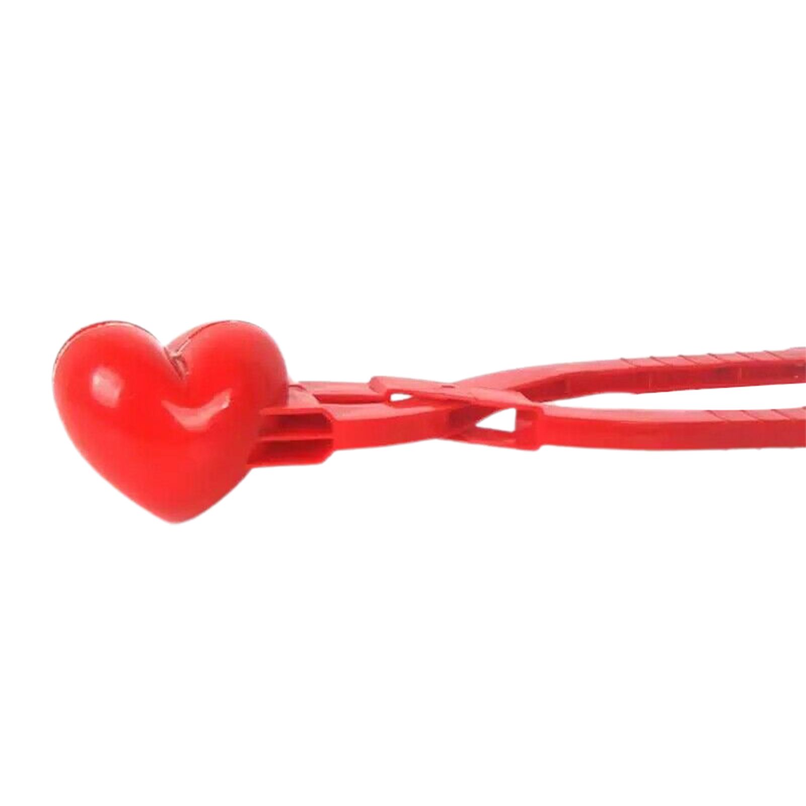 Heart Shaped Snowball Maker Clip Winter Sand Ball Mold Plastic Clamp Kids bauble
