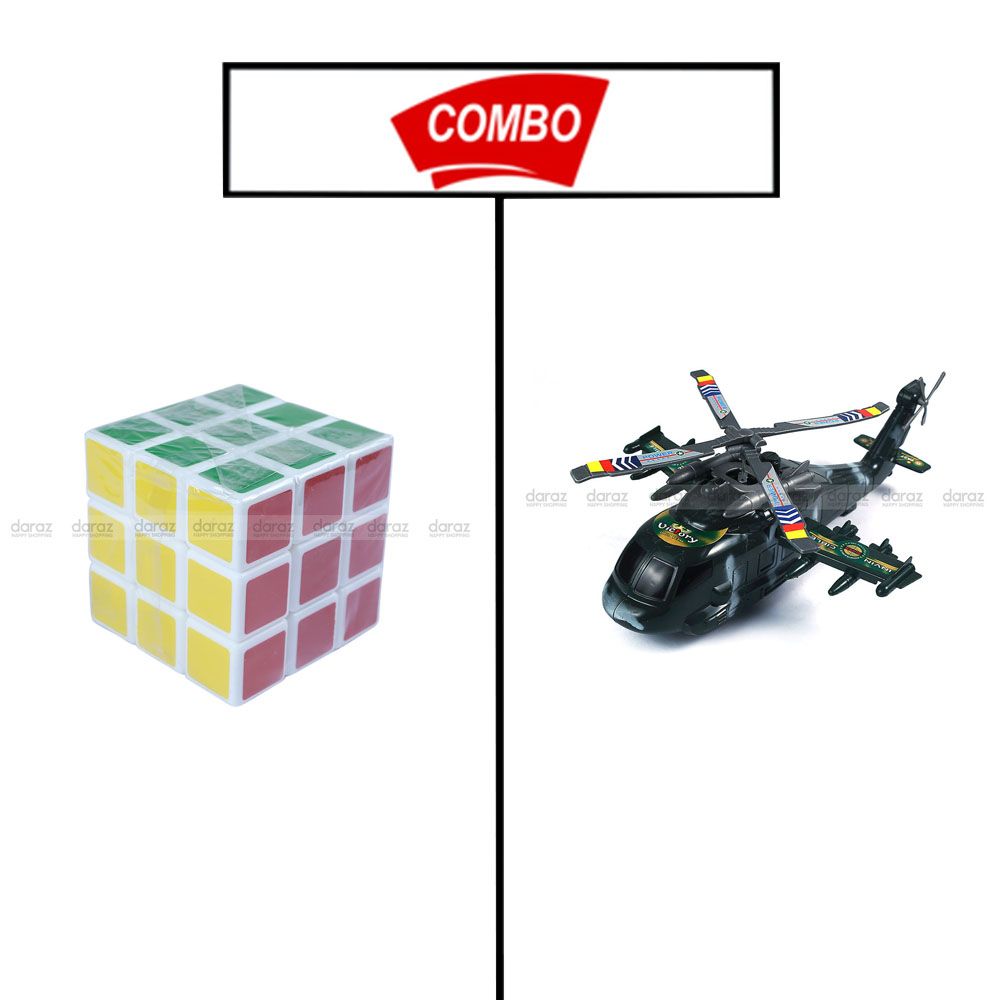 RUBIX CUBE & ACTION HELECOPTER COMBO PACK FOR KIDS