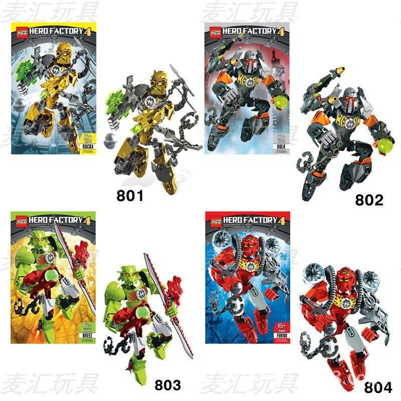 Out of print Hero Factory StarWar Soldiers Robots  Hero Factory 4 5 6 Von Nebula Bionicle DIY Bricks Toys