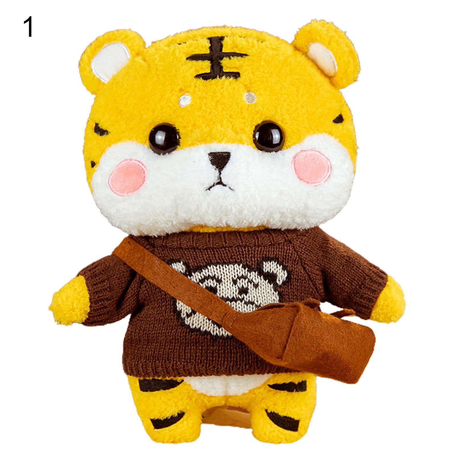Childrenworld Mascot Tiger Plush Doll Festive Desktop Ornaments Chinese Zodiac Tiger