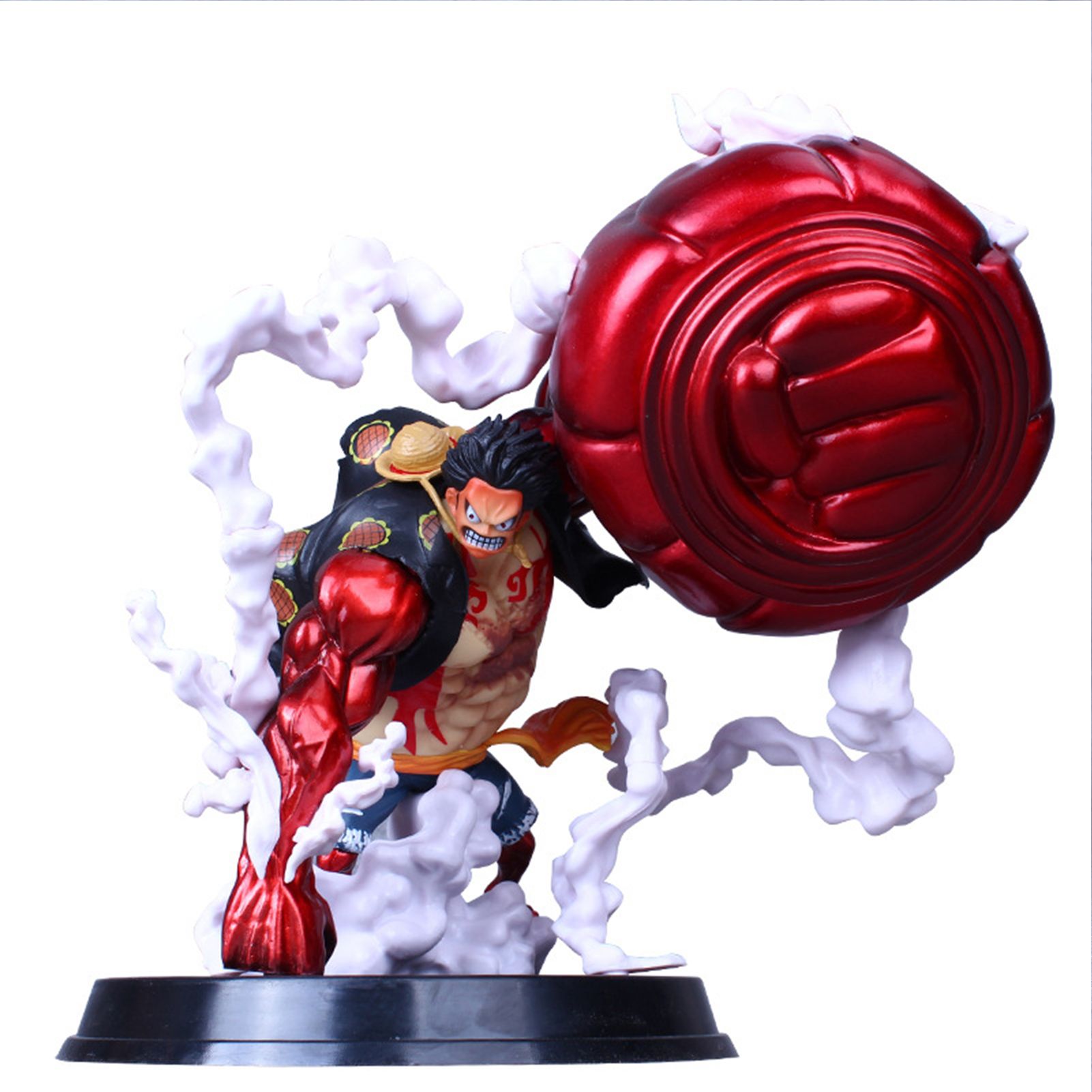 Model Toy One Piece Anime Figure Luffy Gear Fourth Battle Fighting PVC Simulation Miniature Collectible for Desktop