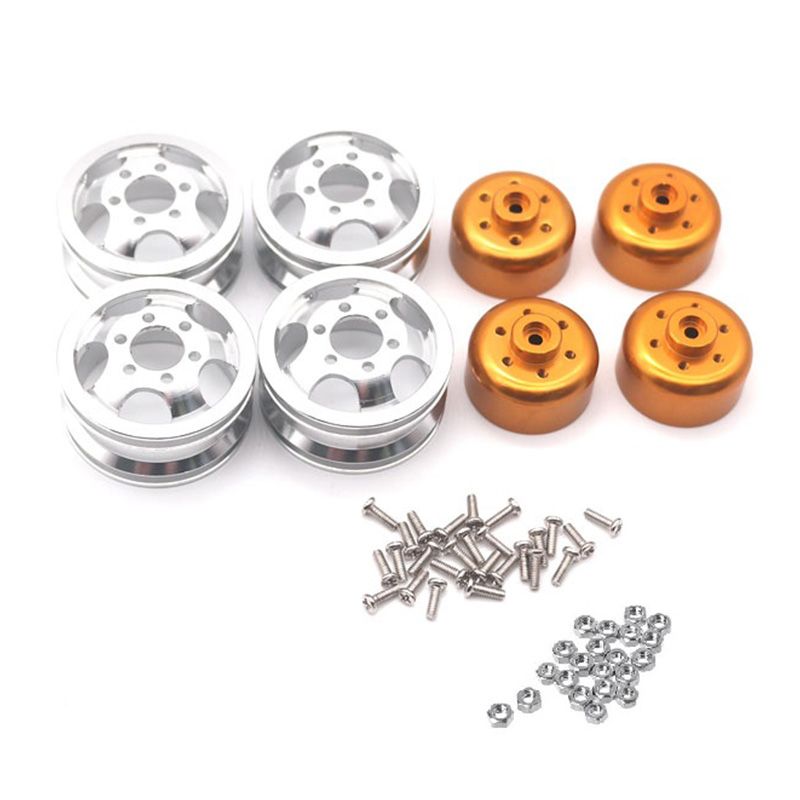 Upgrade Metal Wheel Rim Kit Wheel Hub for WPL B1 B-1 B14 B-14 B16 B-16 B24 B-24 C14 C-14 B36 with Screws RC Truck RC Car Parts