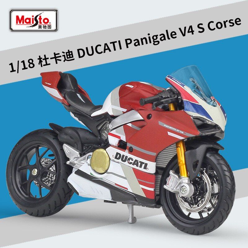 Maisto 1:18 Ducati Panigale V4 S Corse 1199 Superleggra Diecast Model Motorcycle Boy Toys