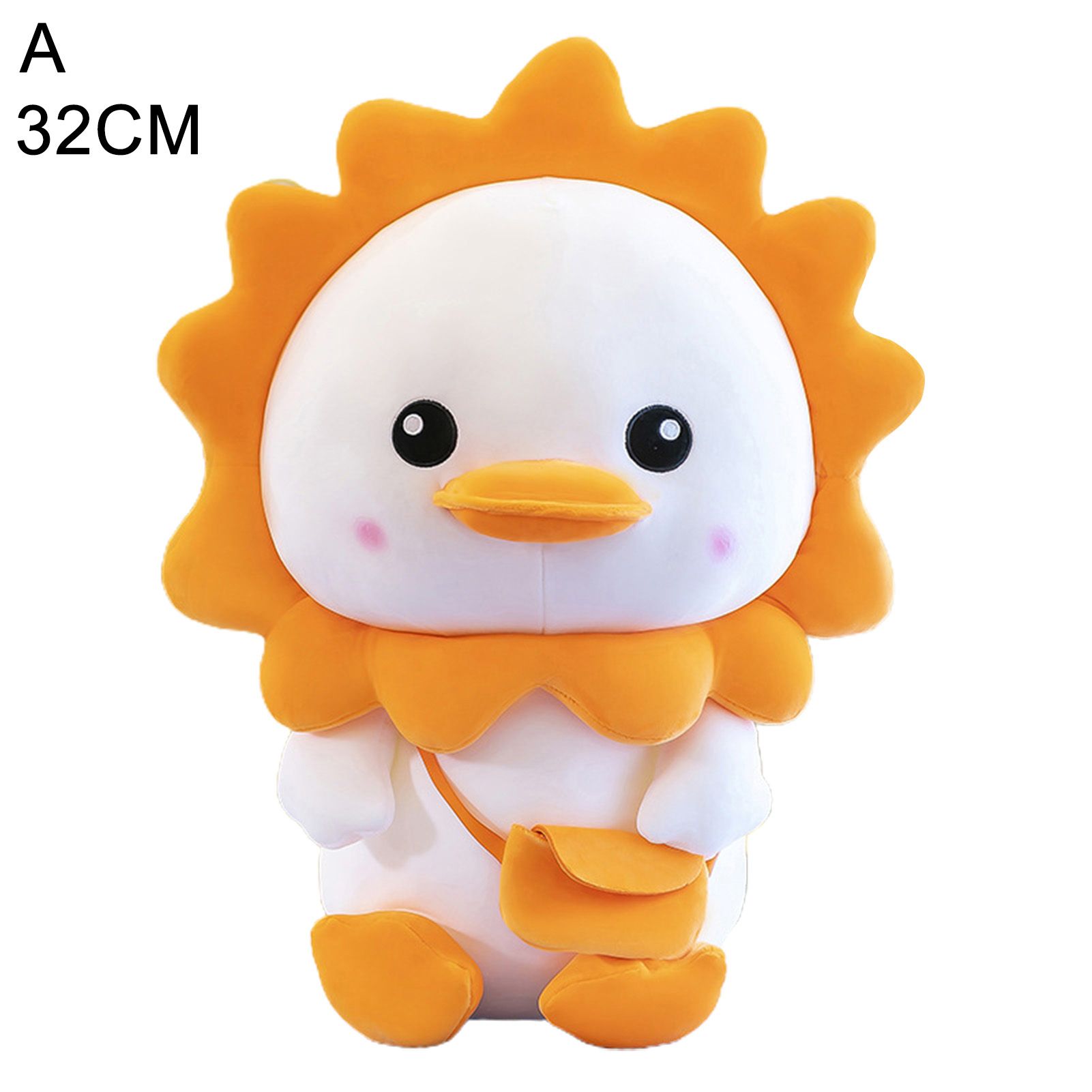 Stuffed Toy Eye-catching Wear Resistant PP Cotton Cartoon Duck Doll Sleep Pillow for Home