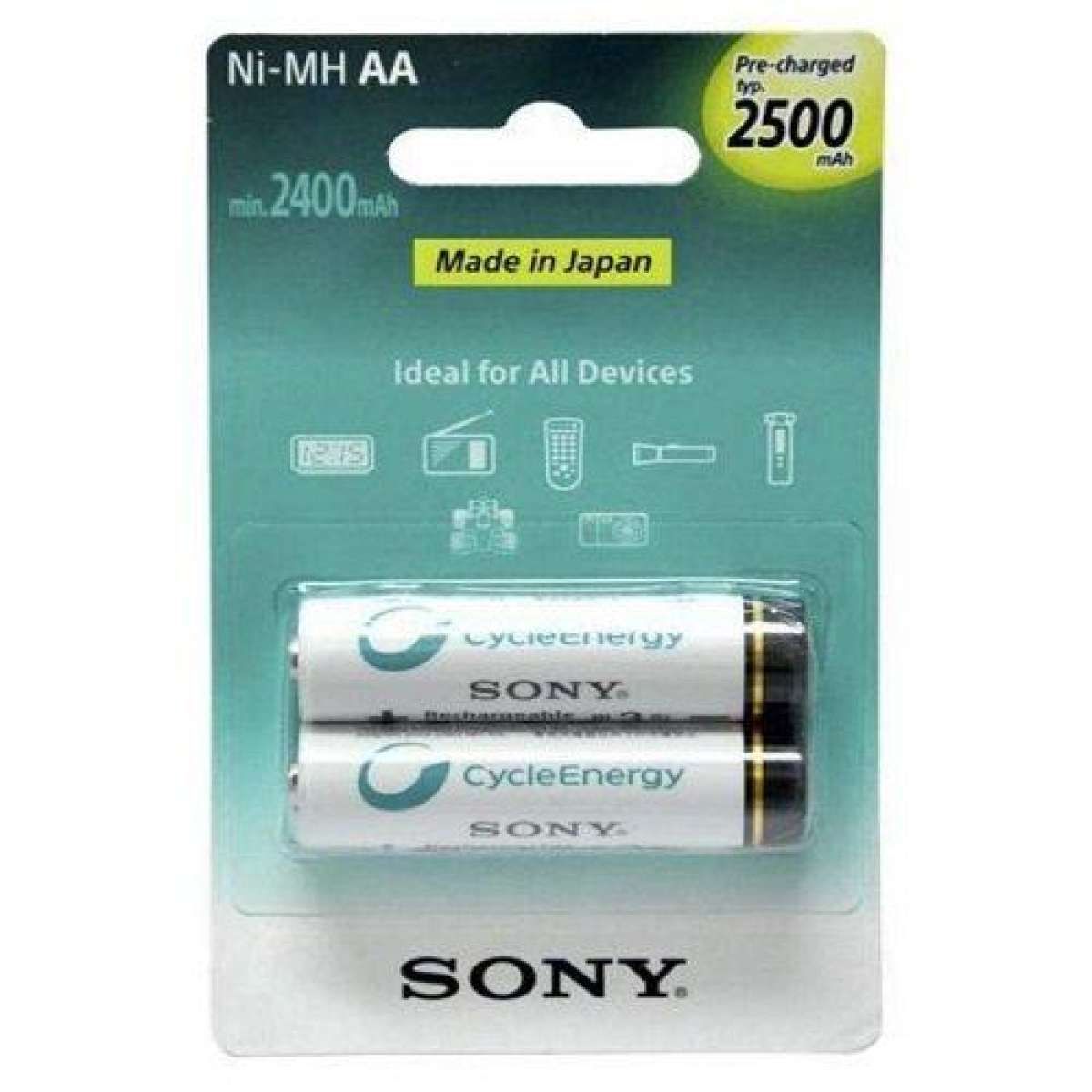 2pcs]]1piar]]Sony]]1.2V]]AA]]2000mAh]]Rechargeable Battery]]]RRT