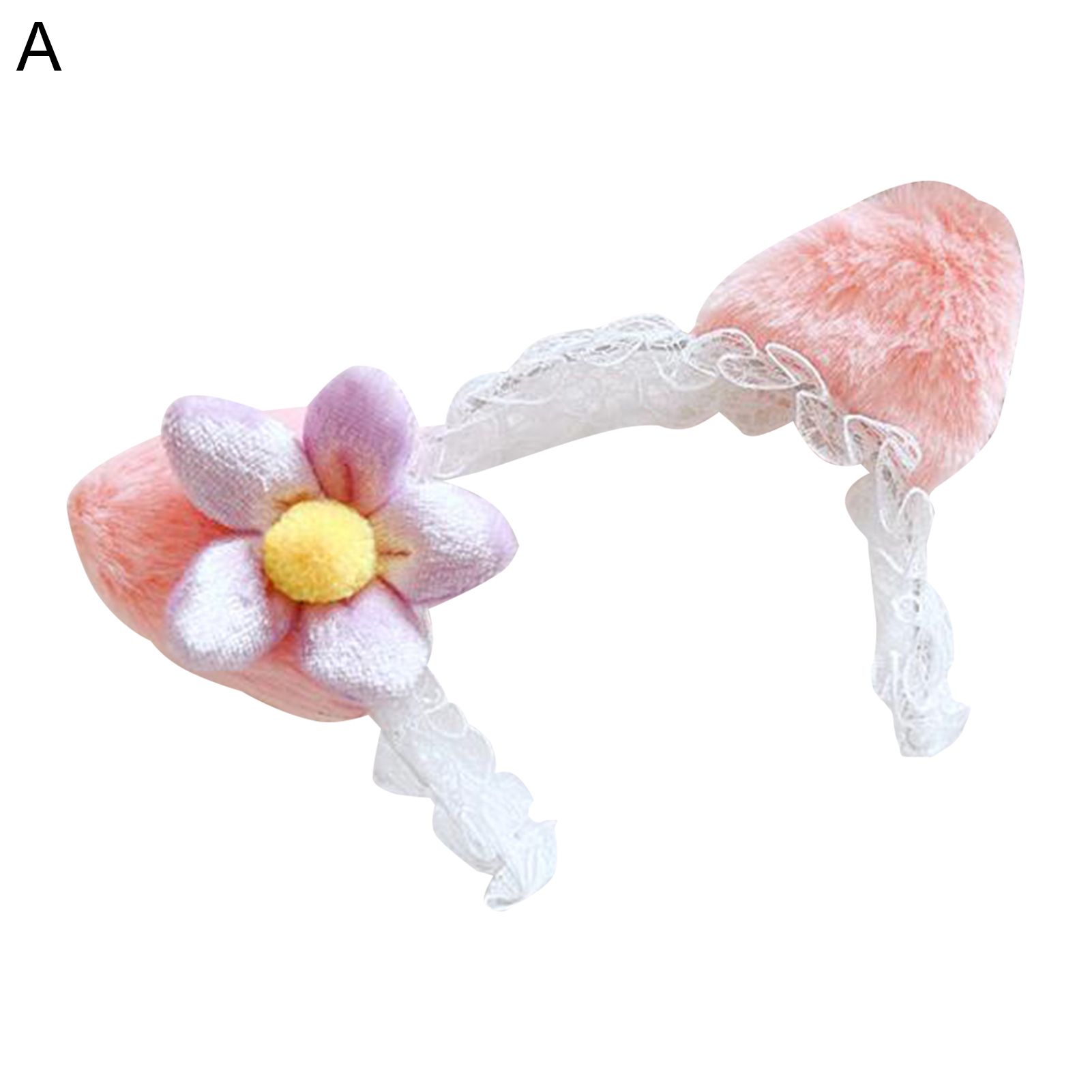 Doll Chain Bag Exquisite Doll Purple Flower Fox Ear Headband