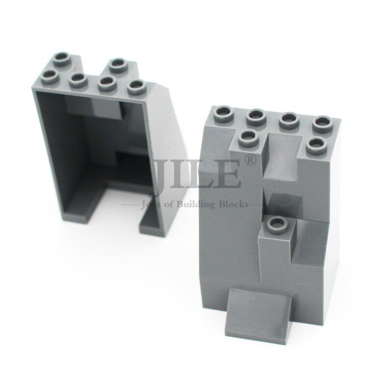 Moc Rock Panel Rockery Mountain DIY City Street View Bulk Building Blocks Bricks Set Compatible with Assembles Particles Toys