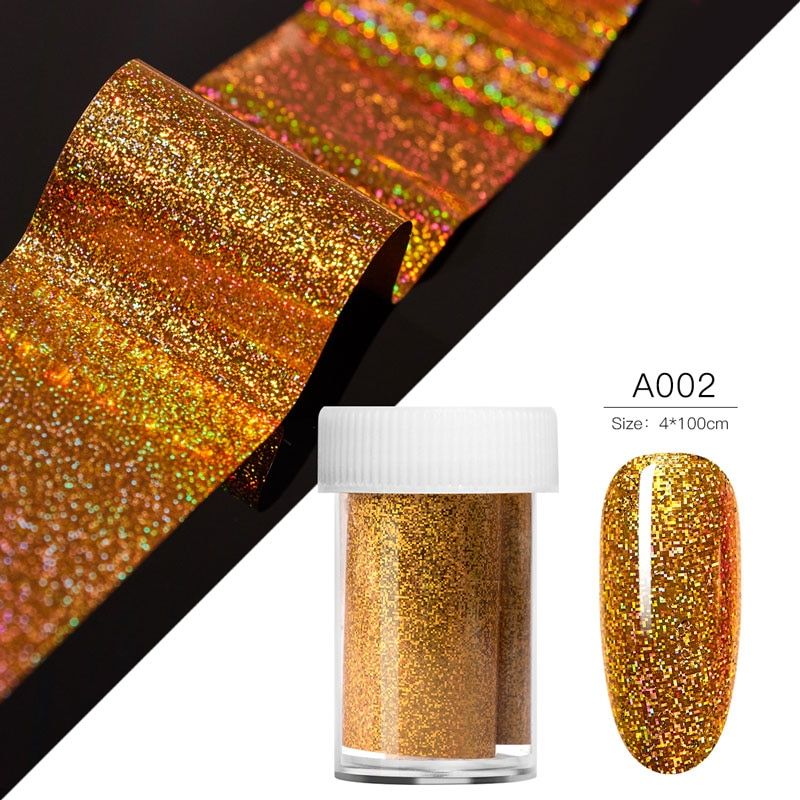 Nail Transfer Sticker Starry Sky Marble Butterfly Lace Floral Flowers Design Foil Nails Metal Holographic Transfer Foil Stickers