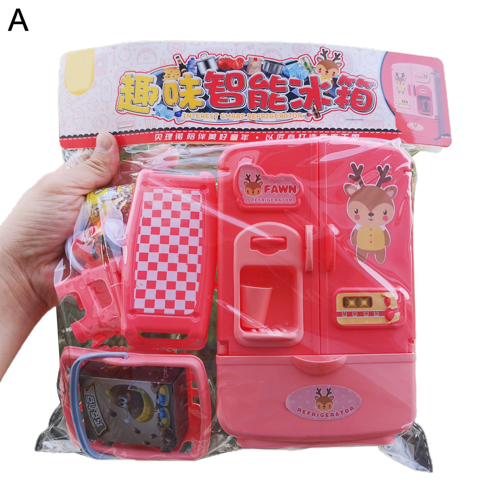 1 Set Play House Bag Toy Simulation Interactive Play Colorful Pretend Play Medical Jewelry Fruit Vegetable Toy for Kids
