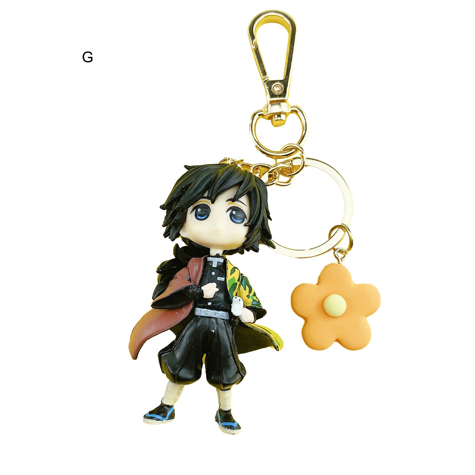 Anime Demon Slayer Model Design Pendant Keychains Key Holder Bag Decoration