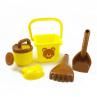5Pcs Summer Kids Cartoon Bear Duck Bucket Rake Outdoor Beh Sand Play Toy Set