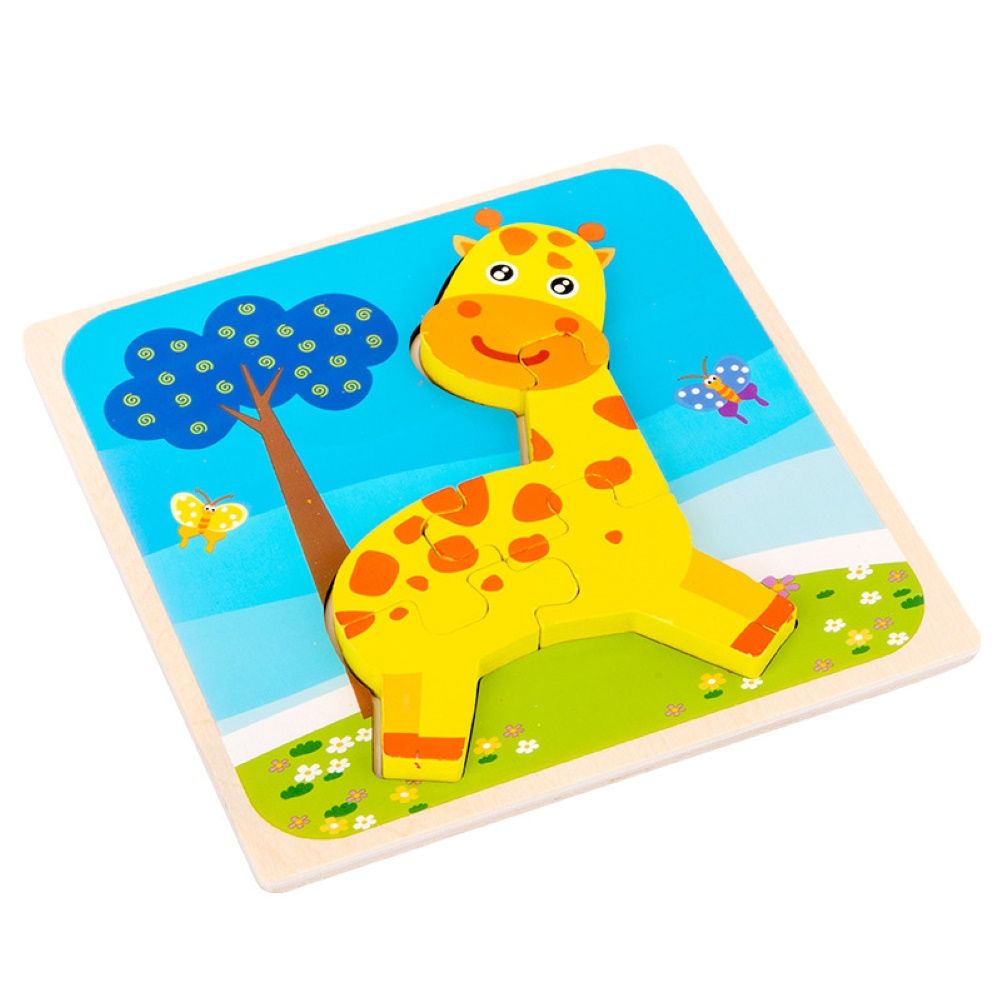 Kids Cartoon 3D Frog Turtle Animal Building Blocks Jigsaw Puzzle Intelligent Toy