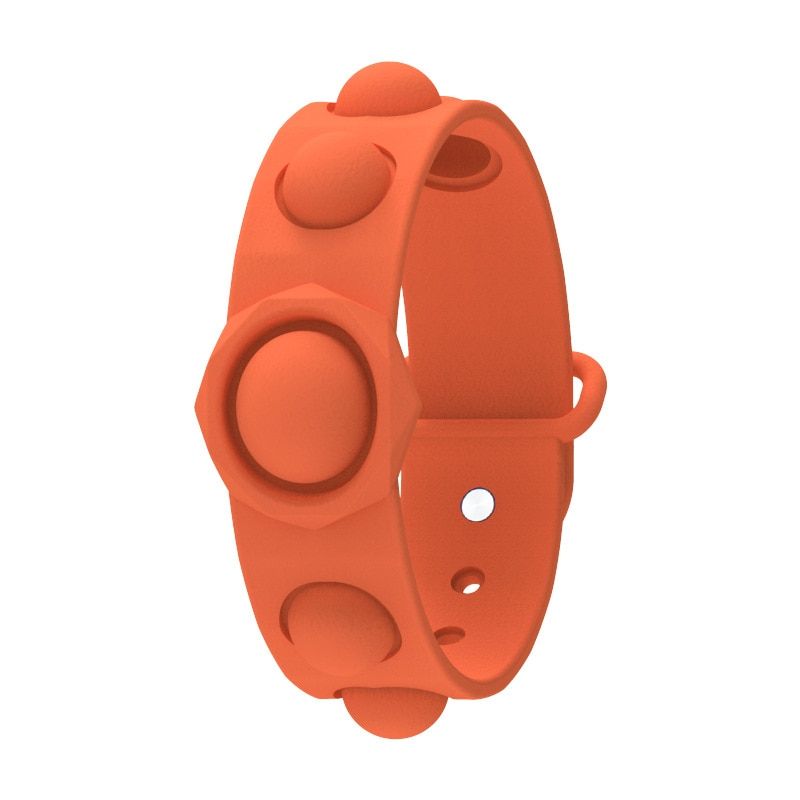 est Pop It Wristband Simple Dimple Fidget Toy Sensory For Autism Squishy Stress Reliever  Kid Funny Anti-stress Toys