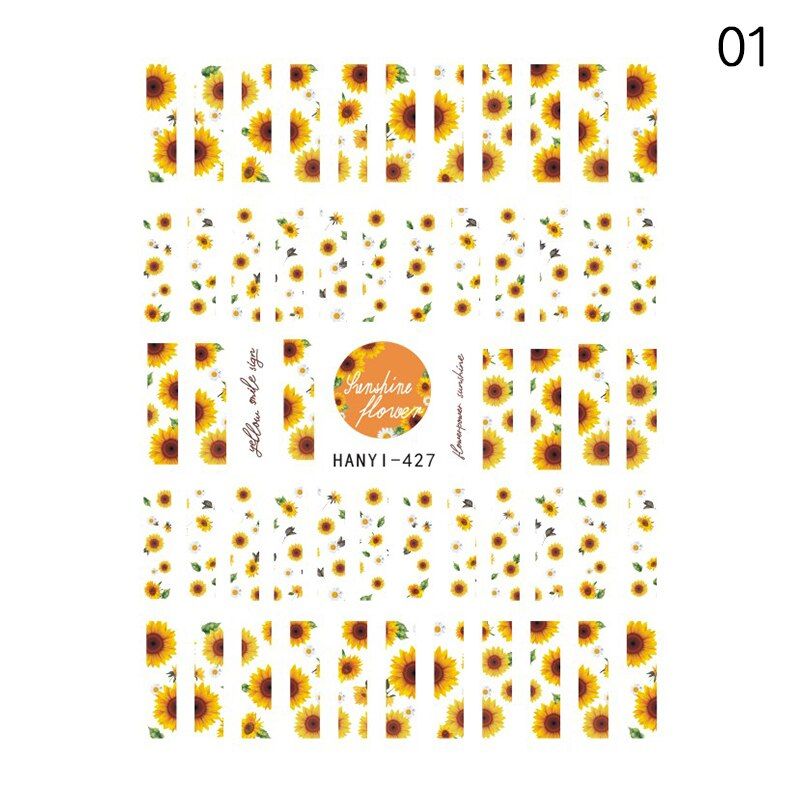 1 Pcs 3D Nail Sticker  Watermelon Apple Banana Fruit Pattern Series Peach Nail Art Stickers Wraps Slider Decoration