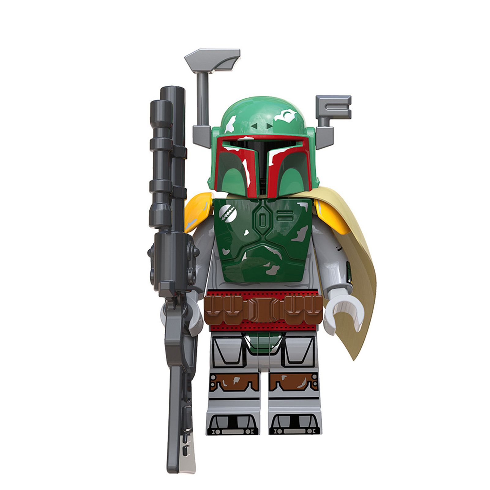 Construction Toys Rotating Arms Assembled Plastic Material Mandalorian Mini Figure For Home