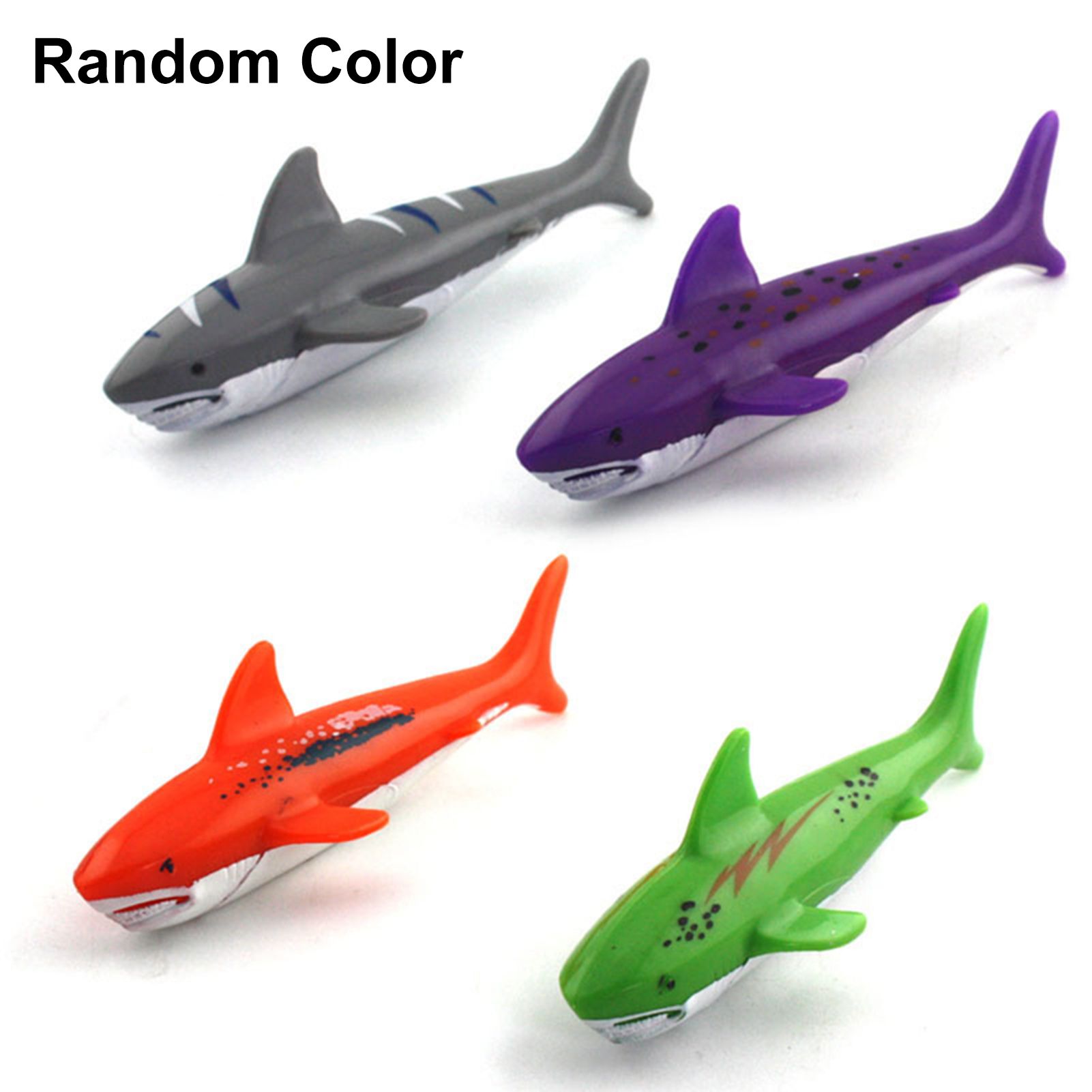 4Pcs Plastic Diving Toys Pool Dive Shark Water Throwing Torpedo Kids Funny Gift