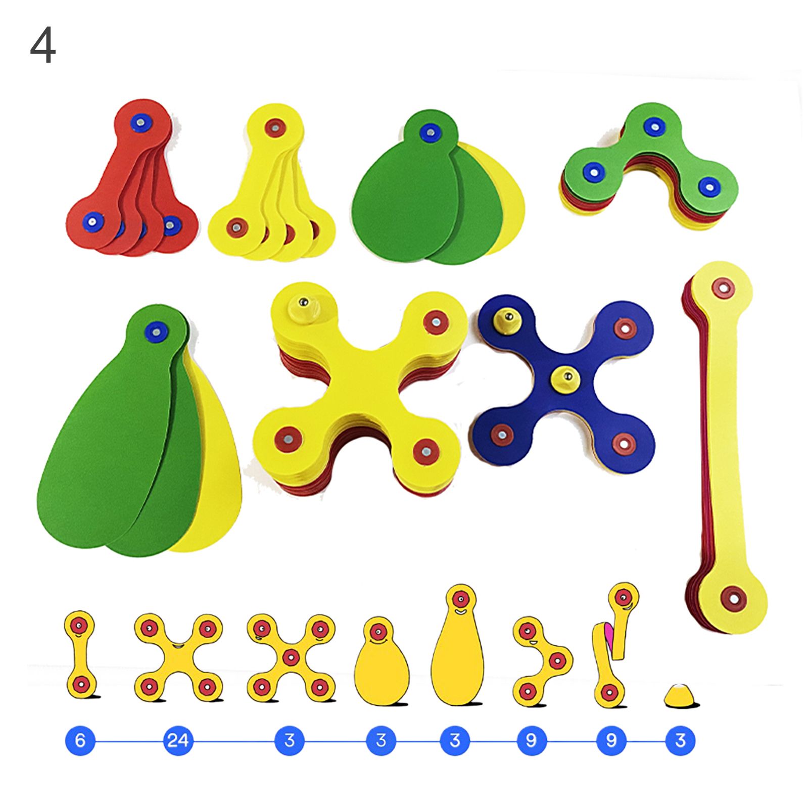 Creative Kids Handmade Educational Magnetic Jigsaw Construction Building Toy