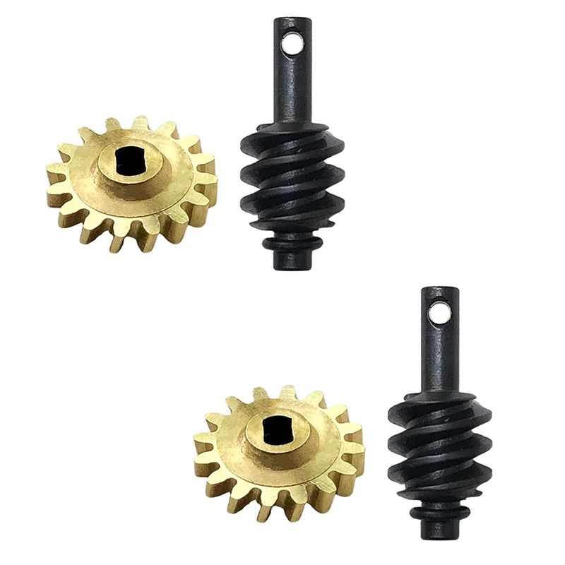 2 Set Steel Front Rear Axle Gears Overdrive Differential Gears for Axial SCX24 90081 1/24 RC Crawler Car Upgrade Parts