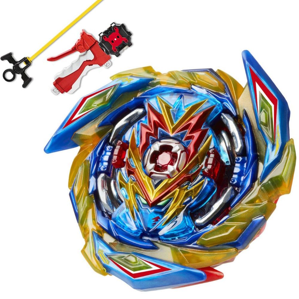 B-X TOUPIE BURST BEYBLADE B-174 SuperKing Hyperion Burn Cho Xceed'+X w/ Launcher B-174 Infinite Achilles Dm' 1B Grips