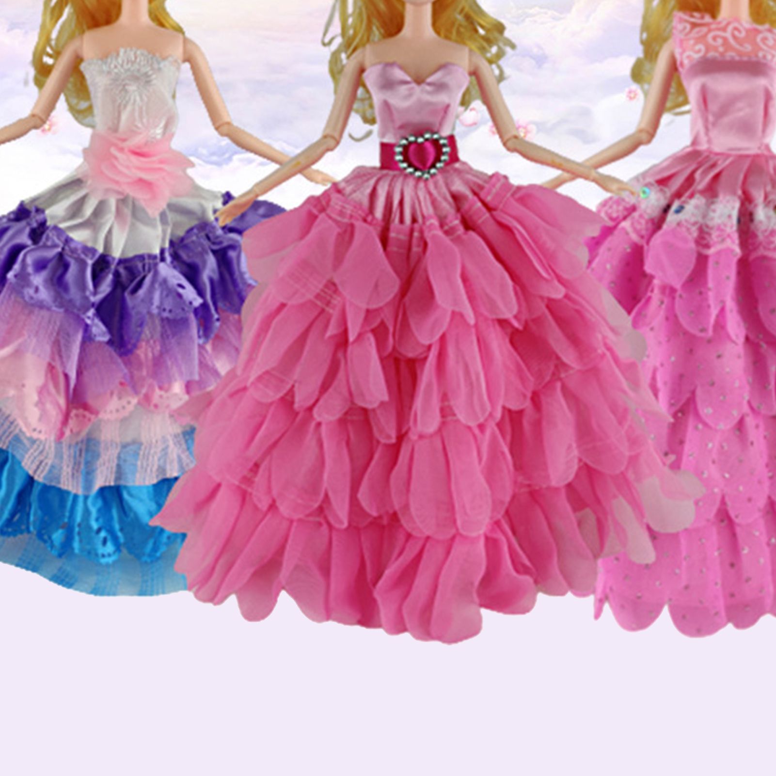 Doll Dress Cute Sewing Accessories Mini Doll Wedding Clothing for 30cm Doll