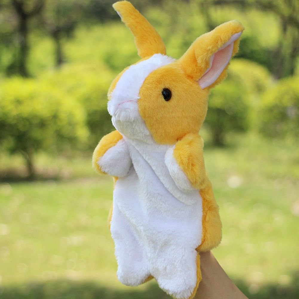 Cartoon Soft Rabbit Hand Puppets Stuffed Plush Toys Children's Dolls Gift