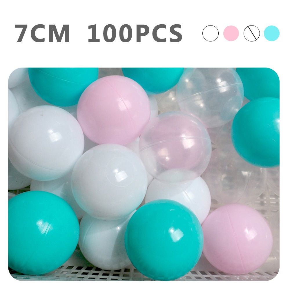 100pcs Dry Pool Balls Colorful Ball Soft Plastic Ocean Ball Kid Swim Pit Toy Water Pool Ocean Wave Ball Outdoor Funny Present