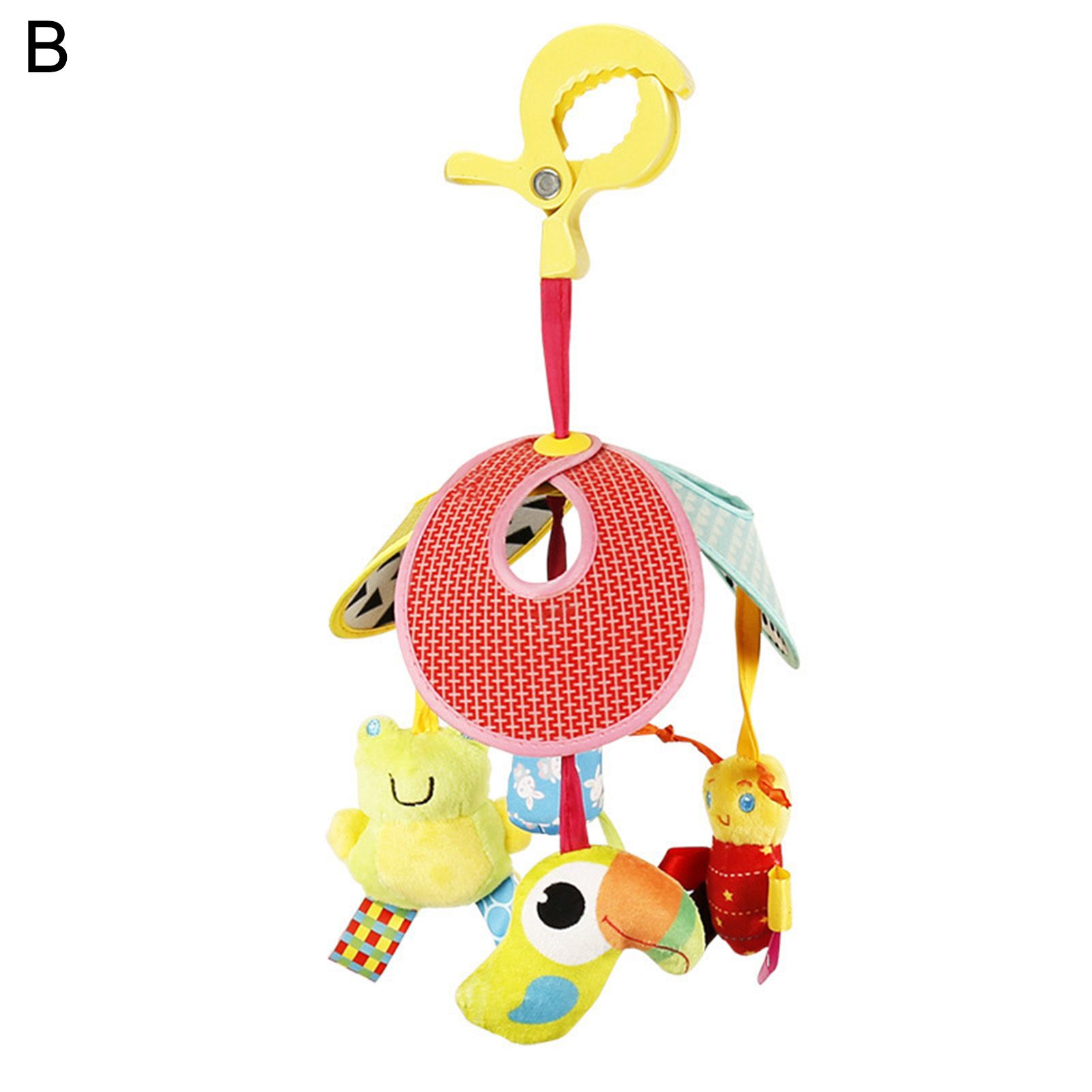 Stroller Toy Eye-catching Cartoon Attrtive Rattle Toy