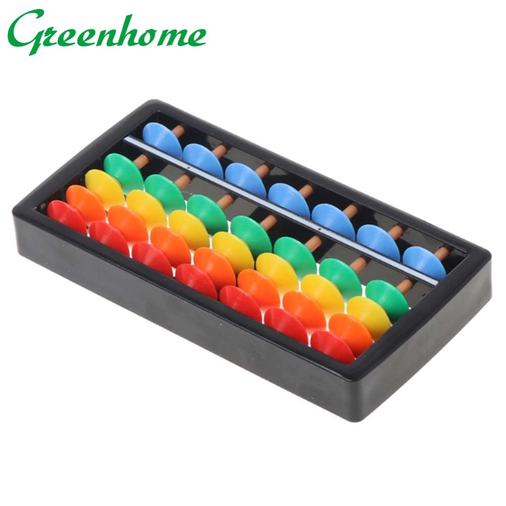 Greenhome Colorful Abacus Arithmetic Soroban Maths Calculating Tools Kids Educational Toy