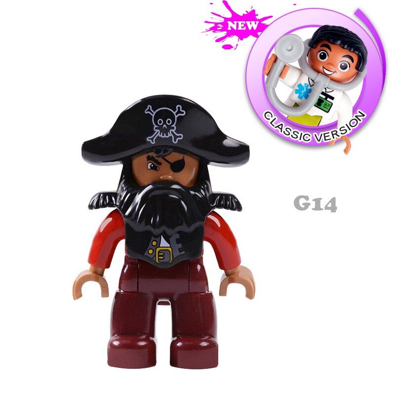 Compatible Duplos Figure Doll Model Toy Big Size Brick DIY Building Block Accessories Toy For Children Educational Toy Kids Gift