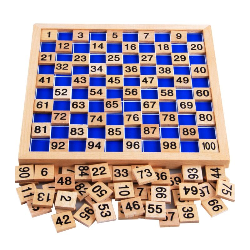 Materials Educational Wooden Toys 1-100 Digit Cognitive Math Toy Teaching Logarithm Version Kid Early Learning Gift