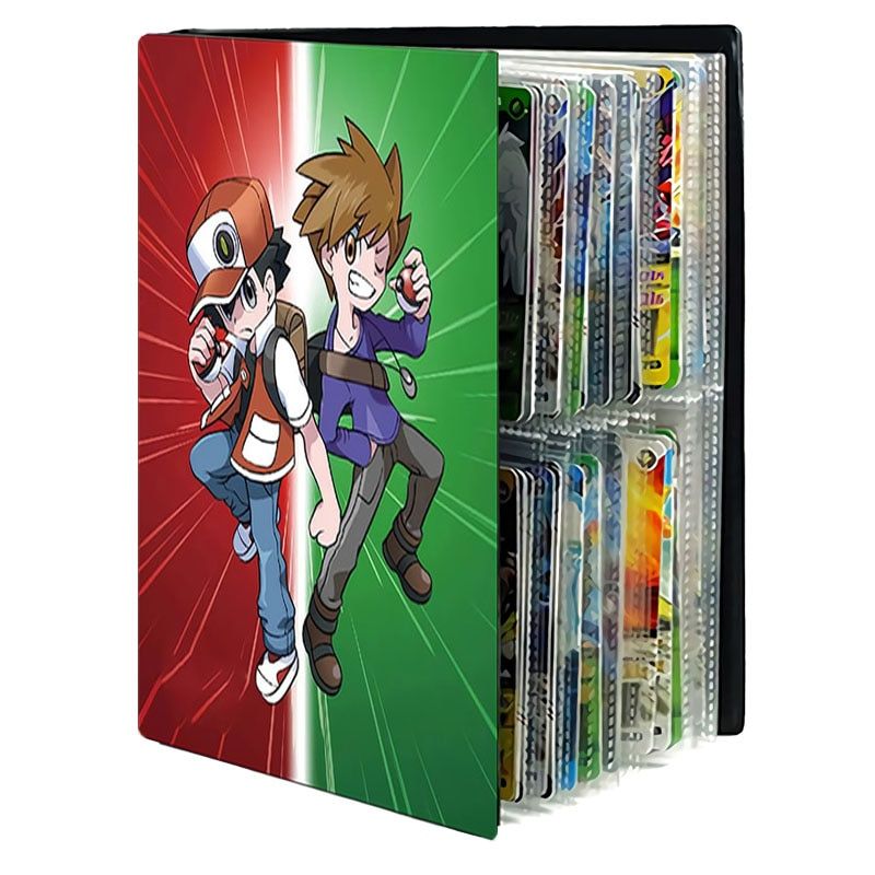 240pcs Cartoon Pokemon Cards Album Book Anime Game Card EX GX Collectors Binder Folder Children Loaded List Holder Capacity Toys
