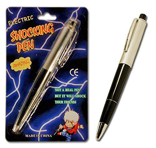 Shocking Pen for Prank - Silver and Black
