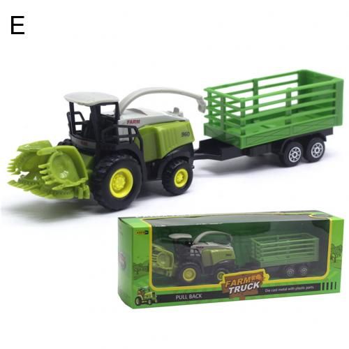 PC 1/55 Kids Toy Diecast Farm Truck Tractor Friction Car Model Toy Kids Educational Toy Gift