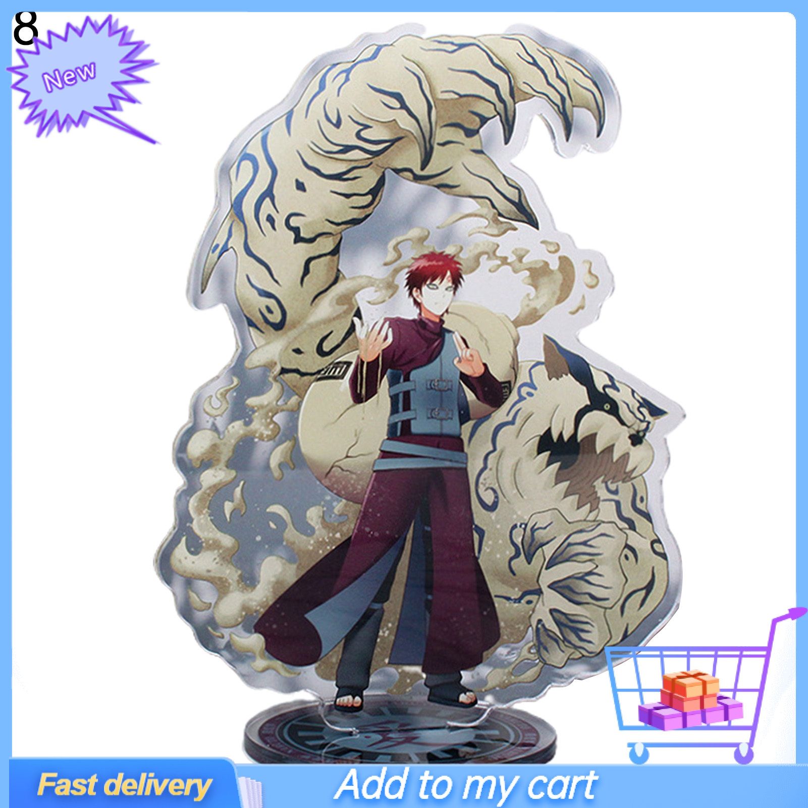 Standing Card Wide Application Smooth Surface Acrylic Anime  Figure Stand for Desktop