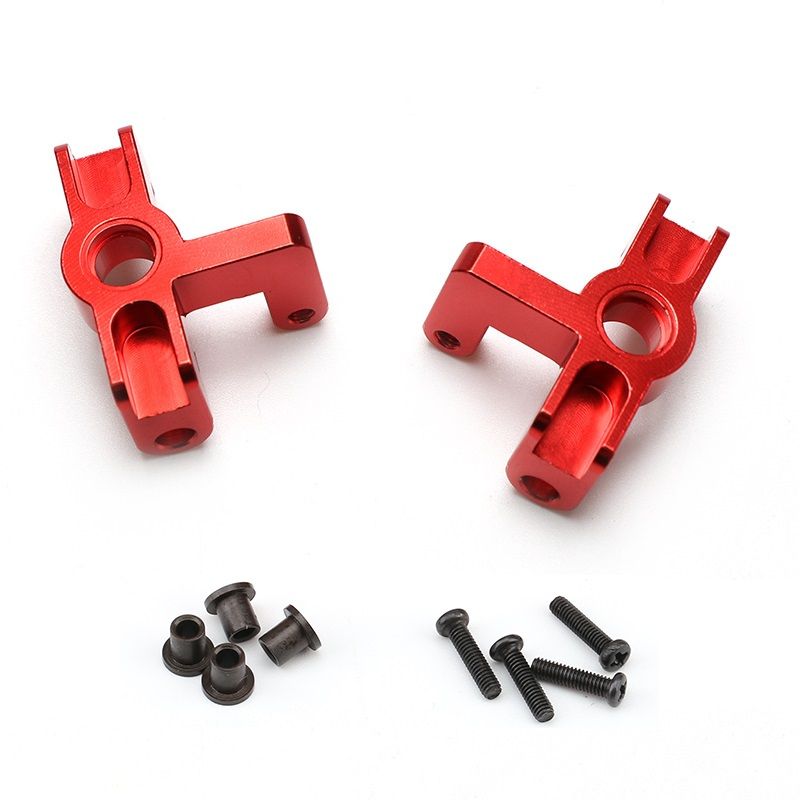 Creative product for Wltoys 144001 1/14 RC Car Spare Parts Alloy Aluminum Steering Cup Front Wheel Seat Steering Hub,Red