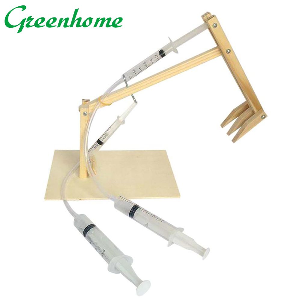Greenhome DIY Air Pressure Piston Excavator Set Kids Science Experiment Model Puzzle Toy