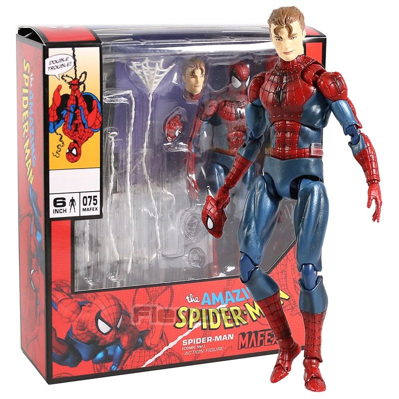 Venom Mafex 088 Comic Version Spiderman Action Figure Model collect Toy Christmas Gift for Kids