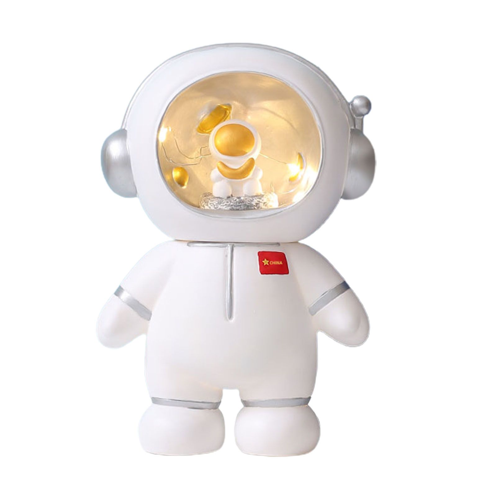 Piggy Bank Cartoon Astronaut Lovely Shape Multifunctional Kids Money Bank Night Lights Girl's Gift