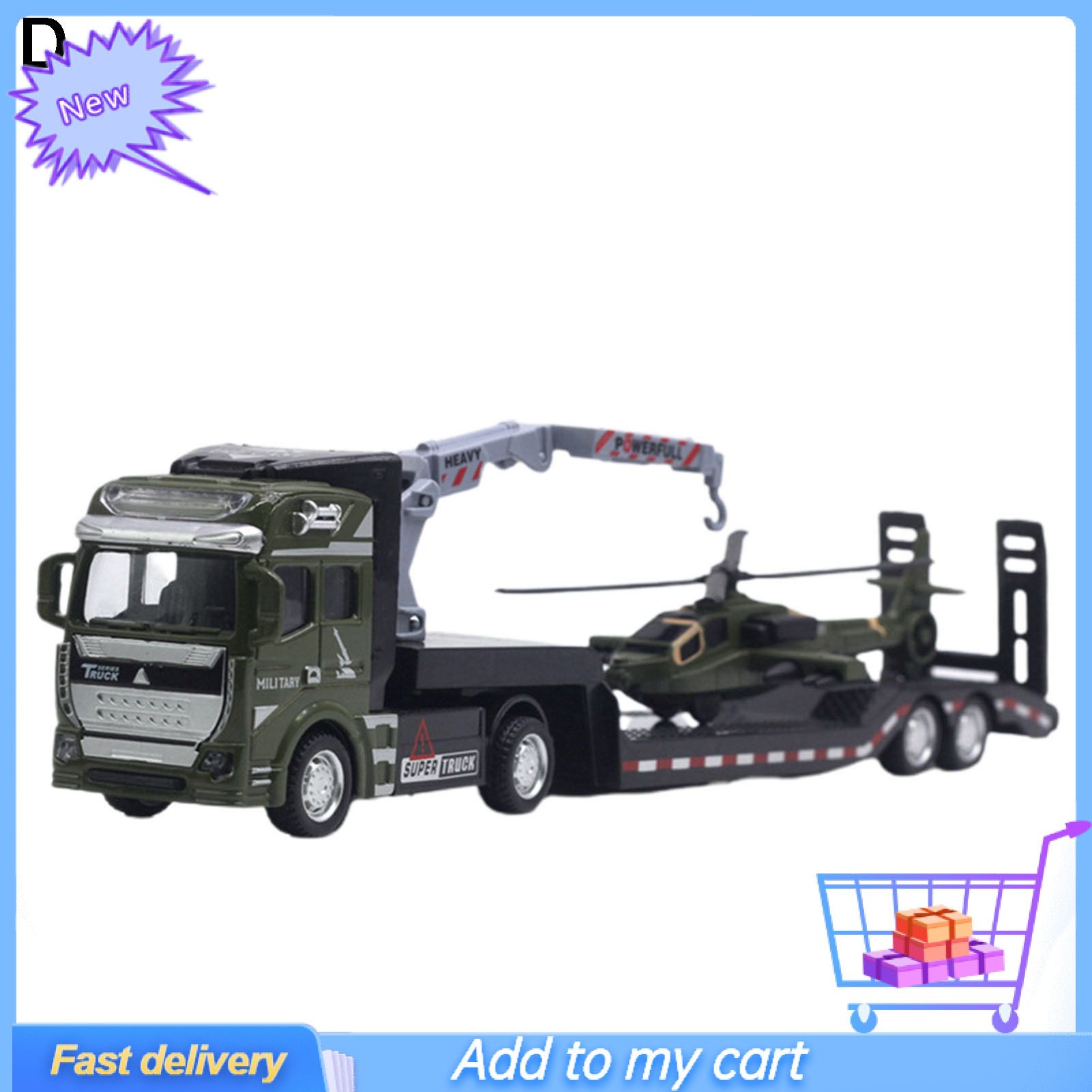 Car Model Highly Simulated Gifts 1/50 Scale Transporter Car Alloy Model for Kids