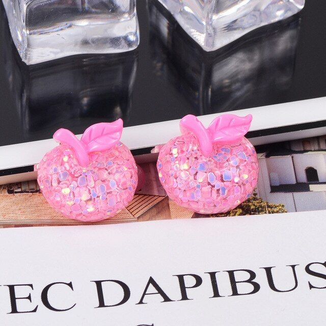 Resin Glitter Pineapple Fruit Clay Mold Slime Charm Fluffy Stuffing Children Diy Crafts Kids Creative Toys Interactive Tools