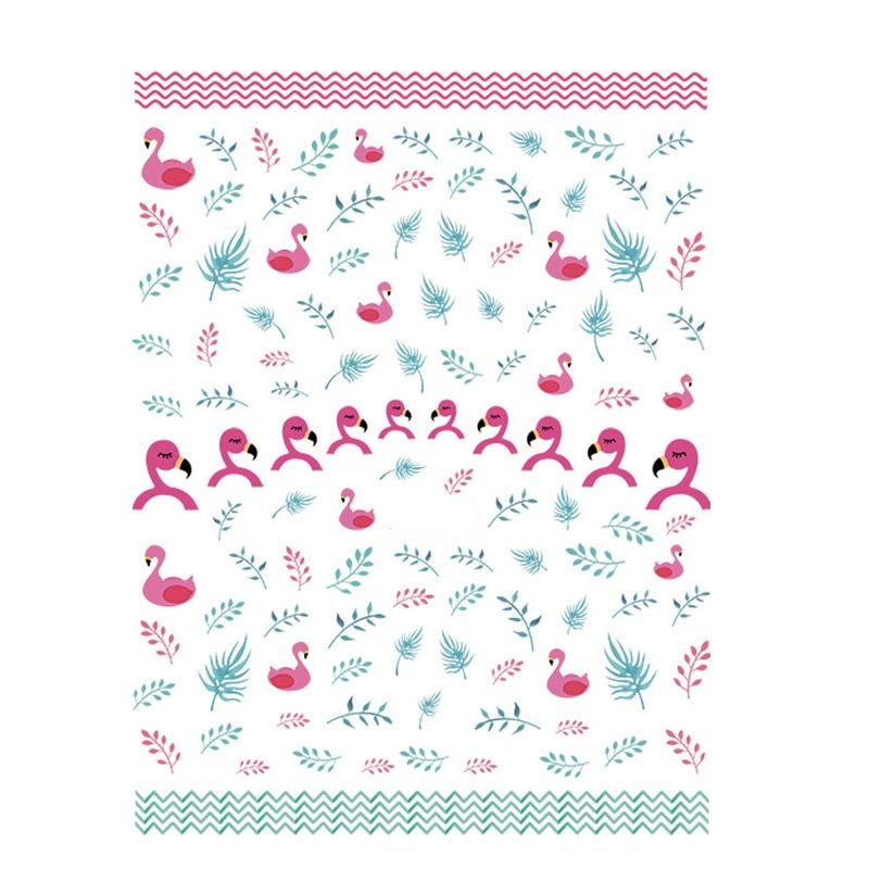 1pc Summer Nail Sticker 3D Self Adhesive Decal Tape Fruit Leaf Flower Slider Nail Art Transfer Decal Charm Manicure Decor