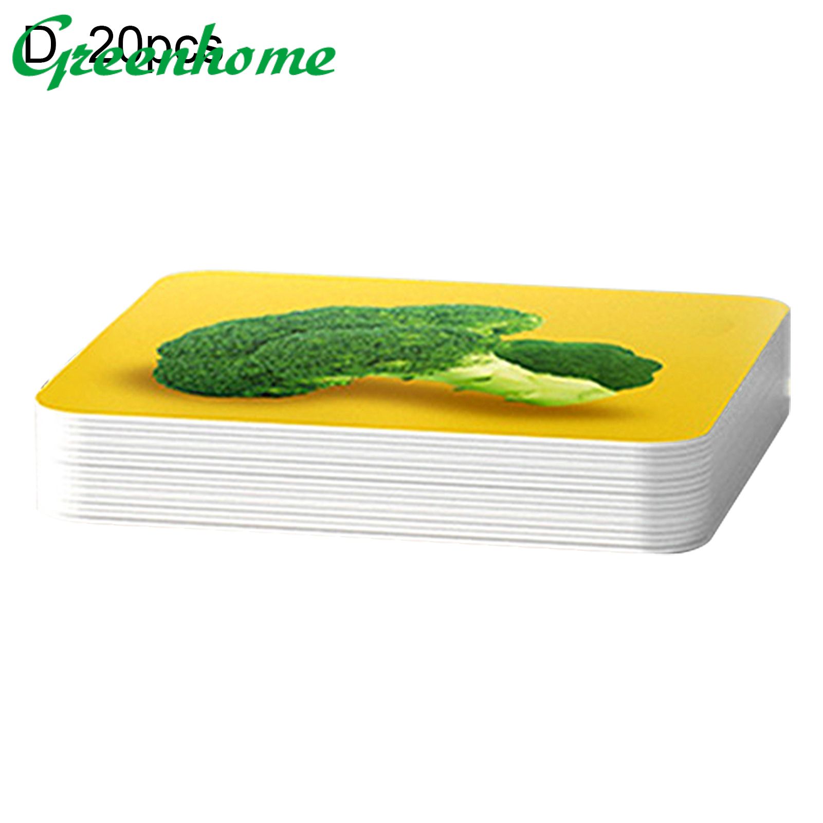 Greenhome 20Pcs Baby Visual Stimulation Card Thickened High Contrast Square Black White Colorful Color Education Card for 0-1 Years Old