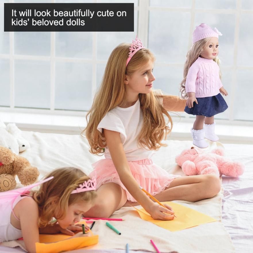 Fashion 18inch Doll Cloth rl Clot s cessory Suit Set high quality Hat Sweater S t for Dolls
